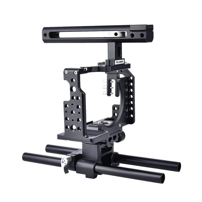 Ca7 Ylg0908A-A Handle Video Camera Cage Stabilizer For Sony A7K & A7X & A73 & A7S & A7R & A7Rii & A7Sii Black