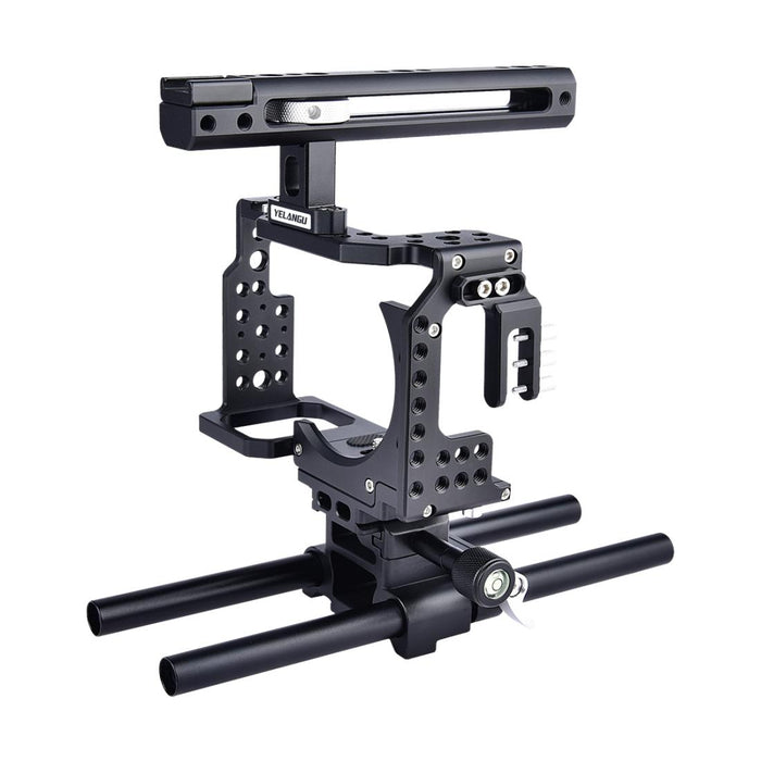 Ca7 Ylg0908A-A Handle Video Camera Cage Stabilizer For Sony A7K & A7X & A73 & A7S & A7R & A7Rii & A7Sii Black