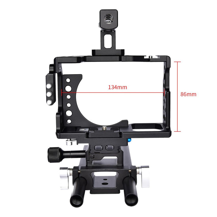 Ca7 Ylg0908A-A Handle Video Camera Cage Stabilizer For Sony A7K & A7X & A73 & A7S & A7R & A7Rii & A7Sii Black