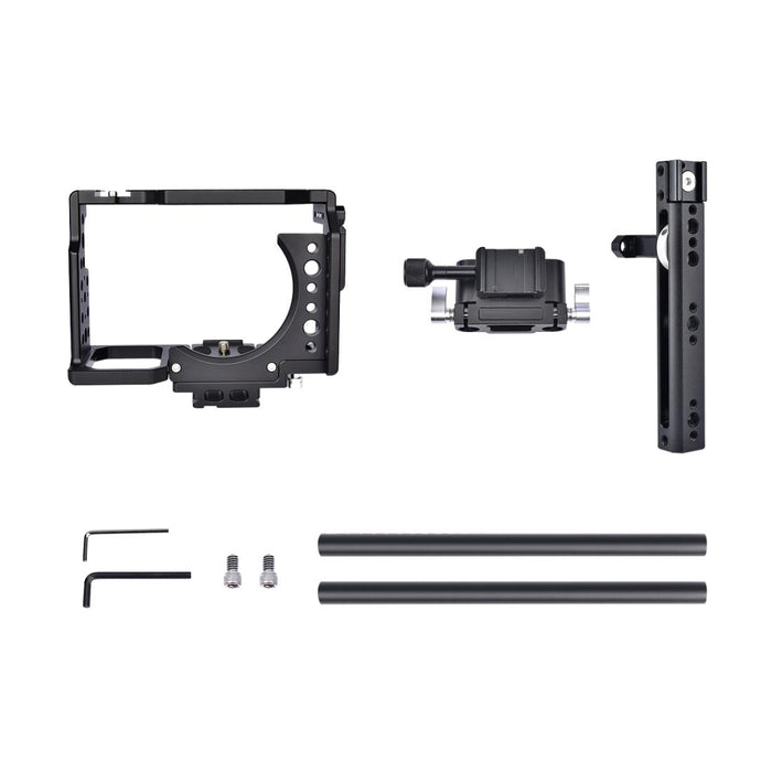 Ca7 Ylg0908A-A Handle Video Camera Cage Stabilizer For Sony A7K & A7X & A73 & A7S & A7R & A7Rii & A7Sii Black