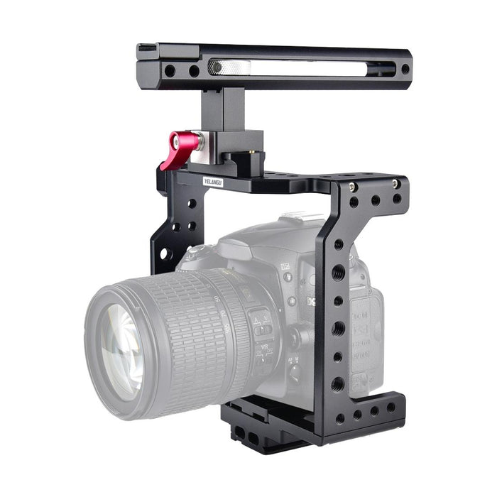 Video Camera Cage Stabilizer - Black Handle