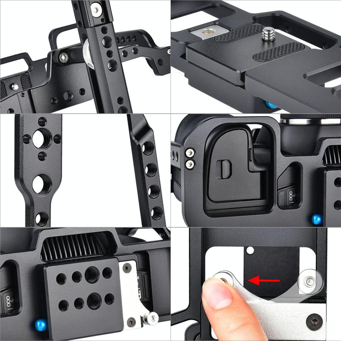 C9 Ylg0911A-A Video Camera Cage Stabilizer For Dji Bmpcc 4K Black