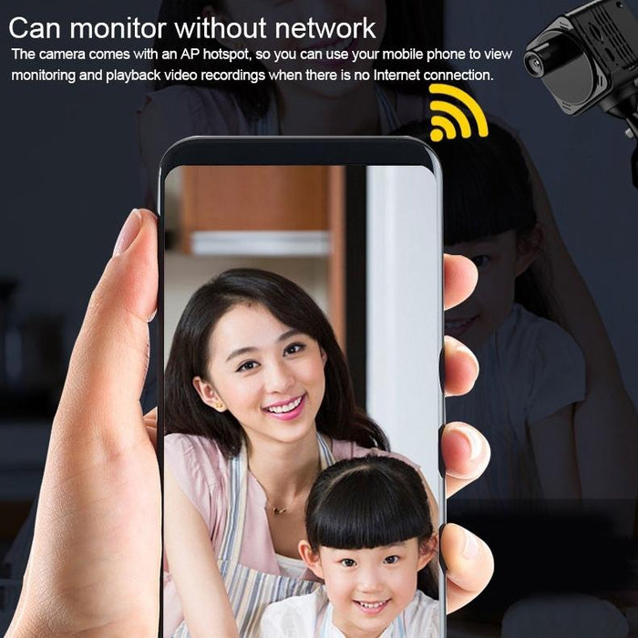 R89 Full Hd 1080P Wifi Mini Dv Recorder Camera Support Monitor Detection & Night Vision & Loop Recording & Tf Card