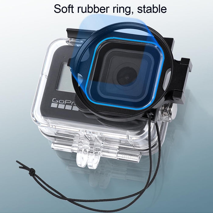 Gopro Hero8 58mm Filter Adapter Ring Waterproof Case