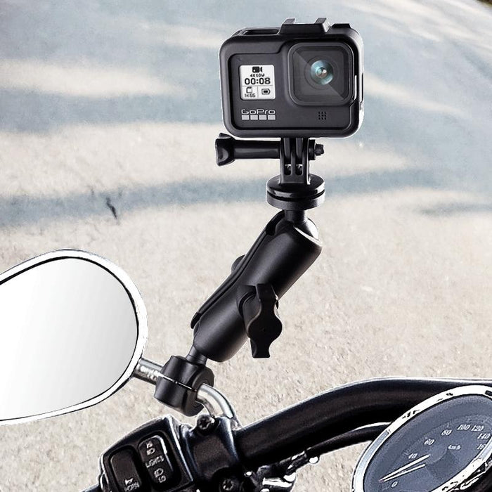 25mm Ball Head Motorcycle Rearview Mirror Mount For Gopro