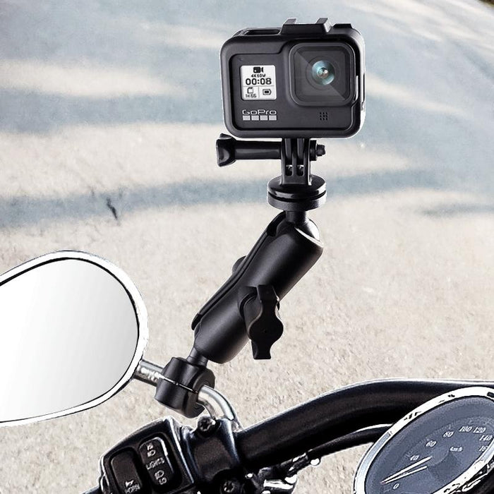 Universal Motorcycle Rearview Mirror Mount for Action