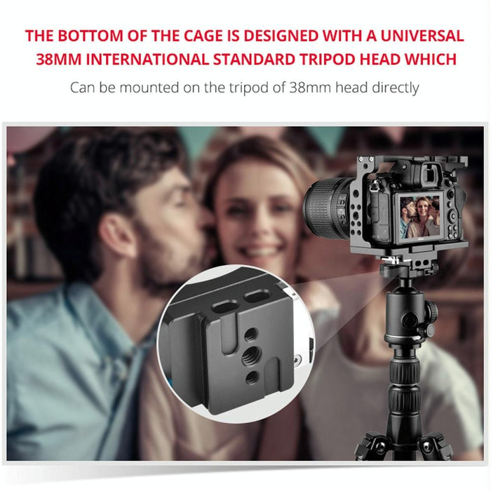 Video Camera Cage Stabilizer For Nikon Z6 / Z7 - Black