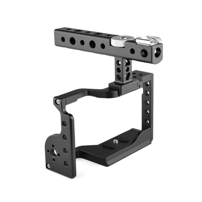 C17 Ylg0913A Video Camera Cage Stabilizer With Handle For Sony A6600 Black