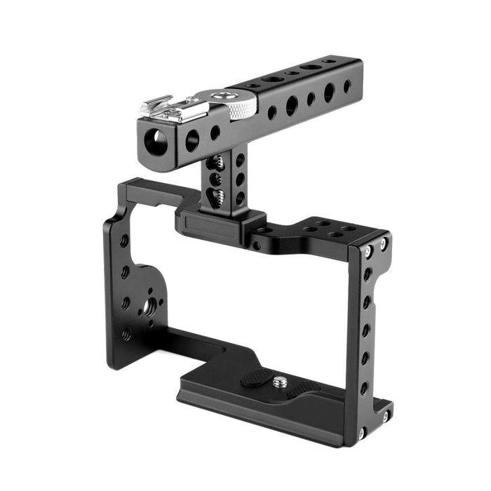 C17 Ylg0913A Video Camera Cage Stabilizer With Handle For Sony A6600 Black