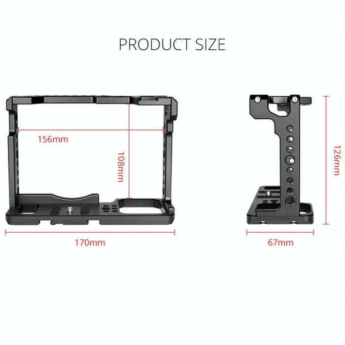 C18 Ylg0915A-A Video Camera Cage Stabilizer For Panasonic Lumix Dc-S1H / Dc-S1 / Dc-S1R Black