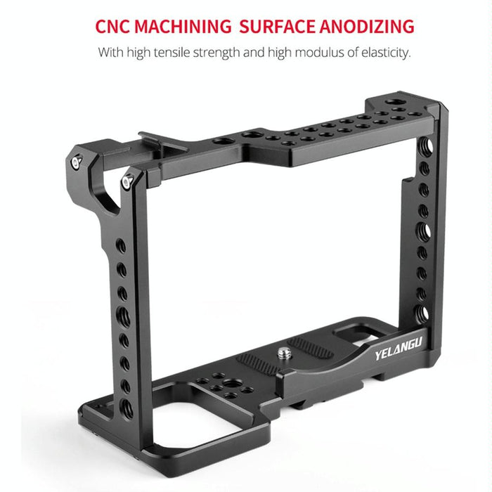 C18 Ylg0915A-A Video Camera Cage Stabilizer For Panasonic Lumix Dc-S1H / Dc-S1 / Dc-S1R Black