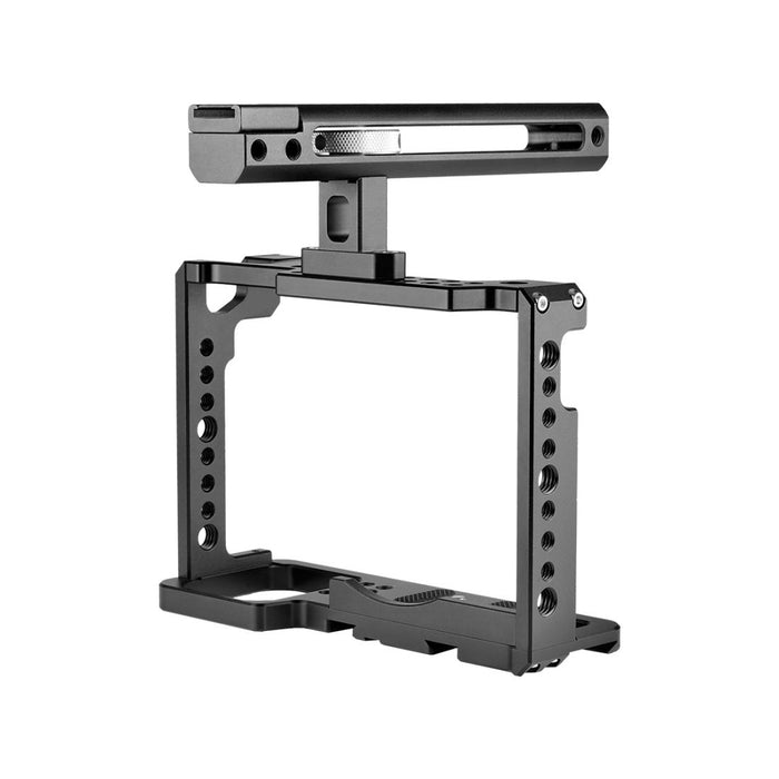 C18 Ylg0915A-B Video Camera Cage Stabilizer With Handle For Panasonic Lumix Dc-S1H / Dc-S1 / Dc-S1R Black