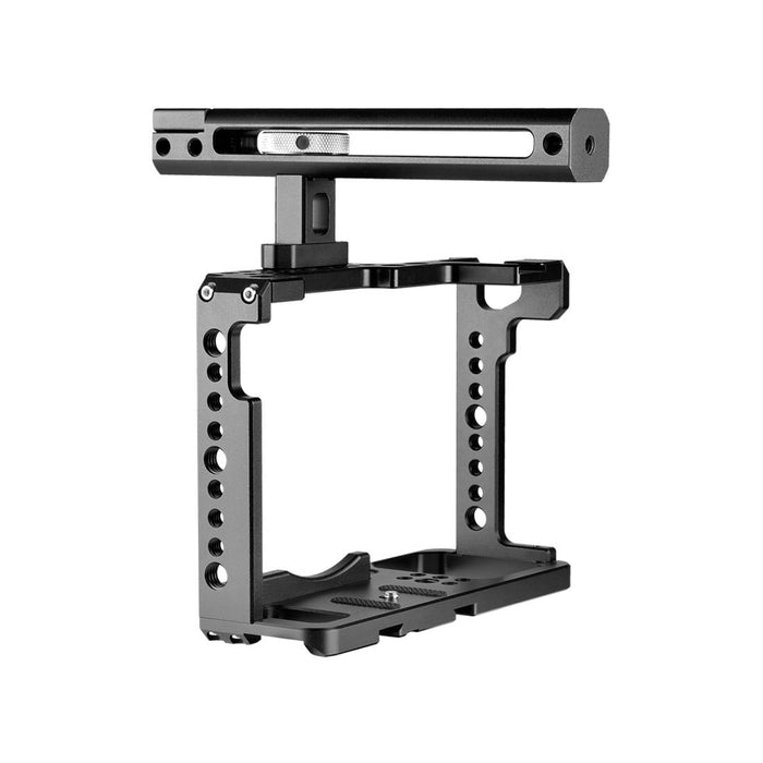 C18 Ylg0915A-B Video Camera Cage Stabilizer With Handle For Panasonic Lumix Dc-S1H / Dc-S1 / Dc-S1R Black