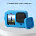Silicone Case with Wrist Strap and Lens Cover for Gopro
