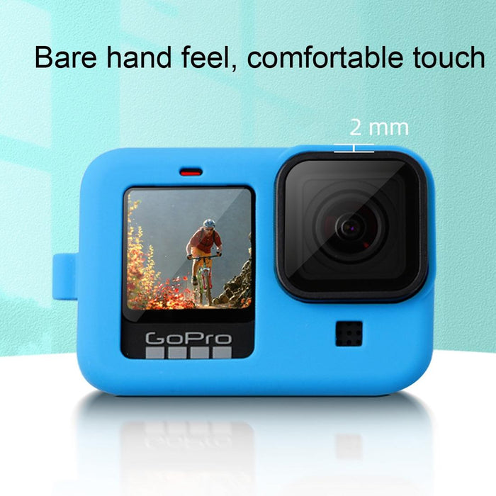 Silicone Case with Wrist Strap and Lens Cover for Gopro