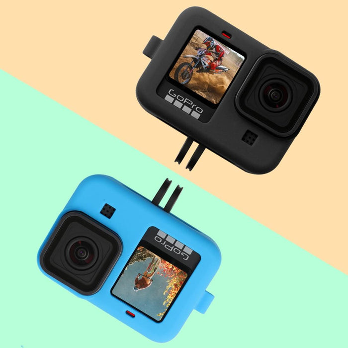 Silicone Case with Wrist Strap and Lens Cover for Gopro