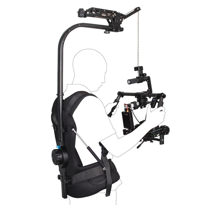 B100 Stabilizer Vest Camera Support System With Damping Head For Dslr & Dv Cameras - Max Load 3-10Kg Black