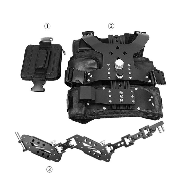 B200-C1 Dual Shock-Absorbing Arm Stabilizer Vest Camera Support System For Dslr & Dv Digital Video Cameras Black