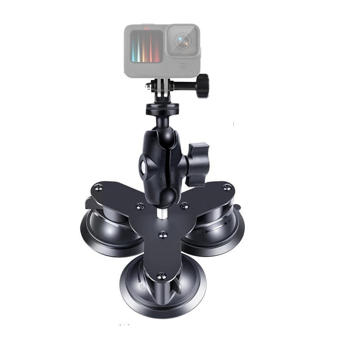 Triangle Suction Cup Mount Holder With Tripod Adapter Screw