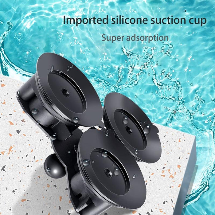 Triangle Suction Cup Mount Holder With Tripod Adapter Screw