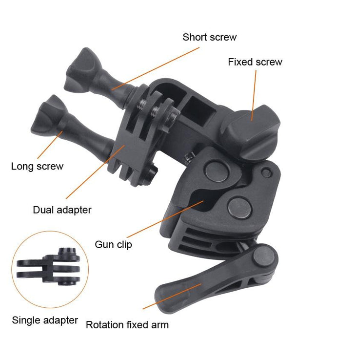 Clamp Mount Connecting Adapter Kit With Waterproof Back