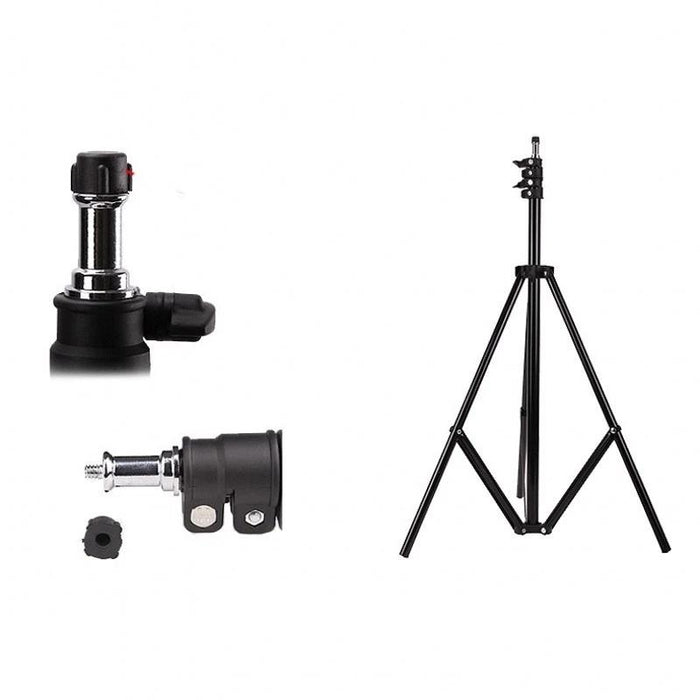 Sn303 2.8M Height Photography Aluminum Light Stand For Studio Flash Light Black