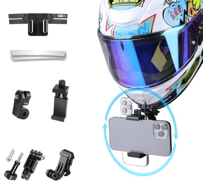 Action Camera Phone Helmet Mount Kit With j Hook Buckle