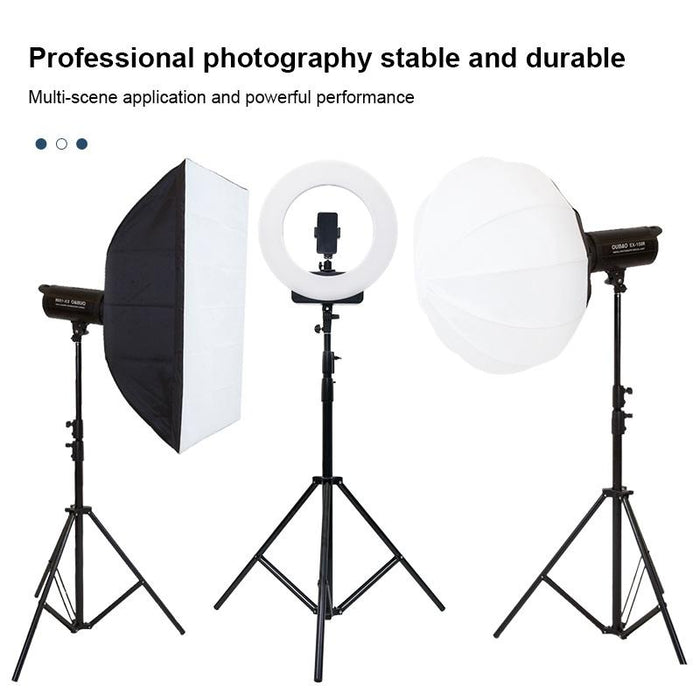 2.2M Height Professional Photography Metal Lighting Stand Holder For Studio Flash Light