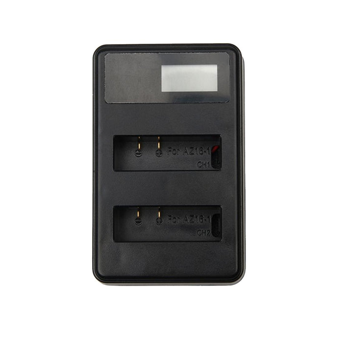 Lcd Screen Dual Batteries Charger With Usb Cable For Xiaoyi