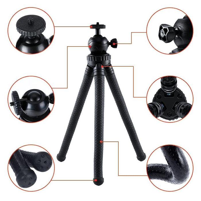 Flexible Octopus Tripod With Ball Head For Slr Cameras