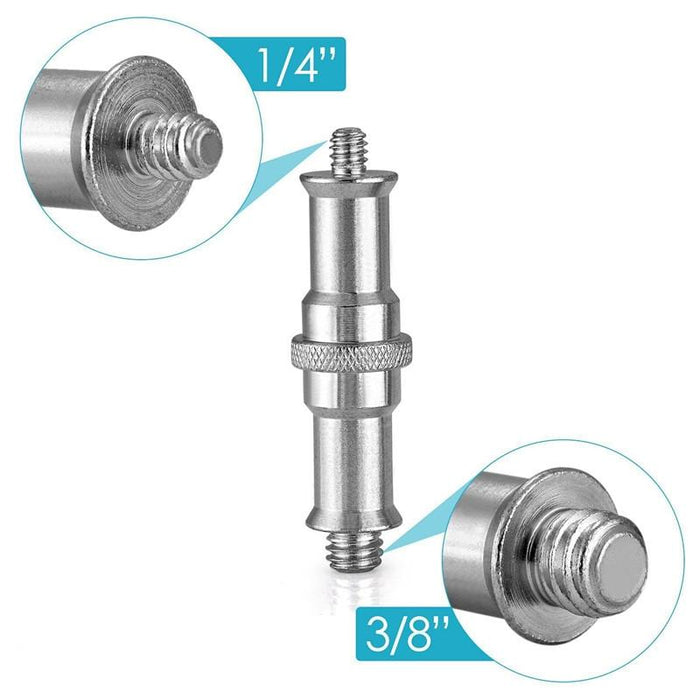 Flash Light Bracket Aluminum 1/4 To 3/8 Screw Thread Adapter