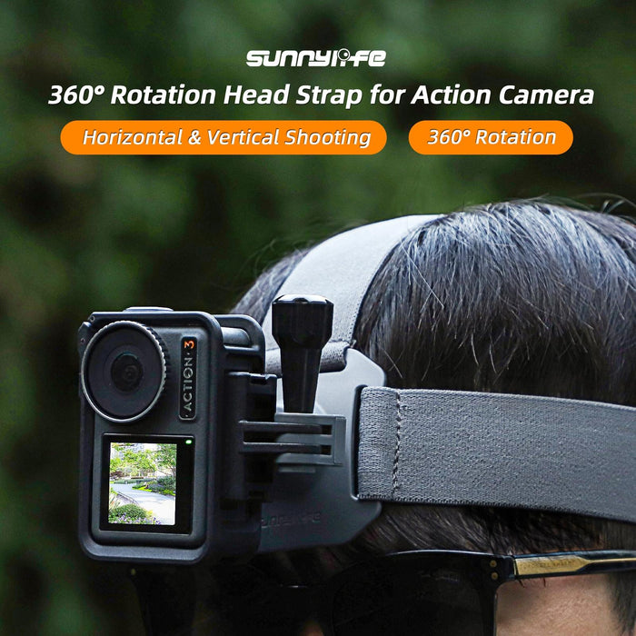 360 Rotation Adjustable Head Strap Vlog Pov Mount Belt