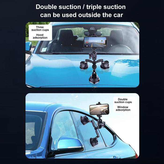 Articulating Magic Arm with Suction Cup Phone Clamp
