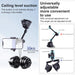 Arm Phone Clamp Mount Dual-leg Suction Cup Connecting Rod