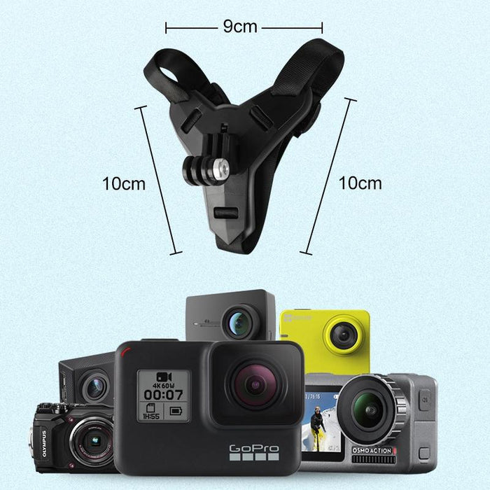 Universal Action Camera Helmet Mount - Compatible