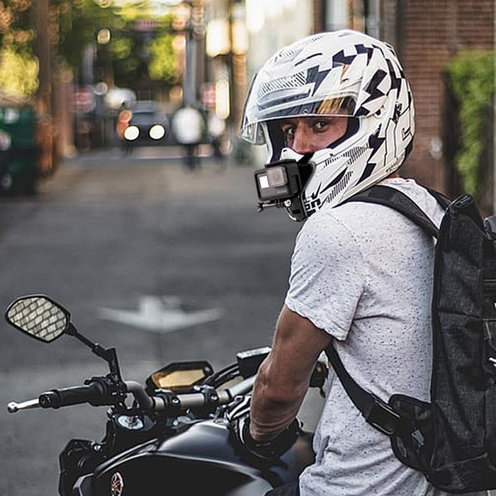 Universal Action Camera Helmet Mount - Compatible