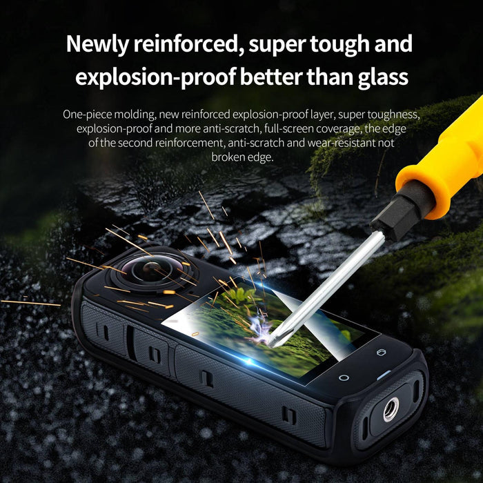 2-pack Tempered Glass Film for Insta360 X4 - Hd Quality