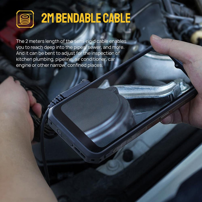 Ulefone Endoscope E2 Ip67 Waterproof Digital Endoscope For Ulefone Armor 9 / 9E / Power Armor 13 / 16 Pro / 18T / Armor Pad Black