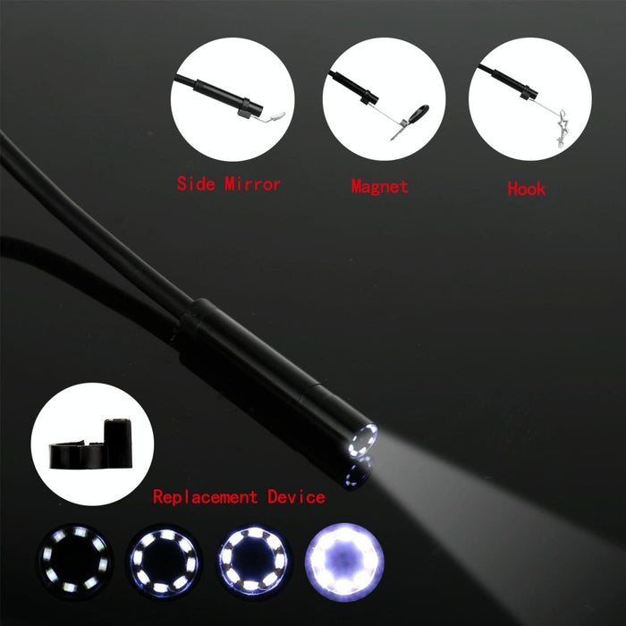4.3 Inch Screen Display Hd1080P Inspection Endoscope With 8 Leds Length 2M Lens Diameter 8Mm Mild Line