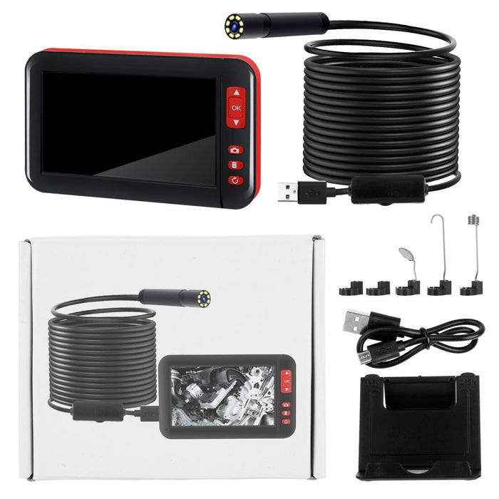 4.3 Inch Screen Display Hd1080P Inspection Endoscope With 8 Leds Length 5M Lens Diameter 8Mm Mild Line