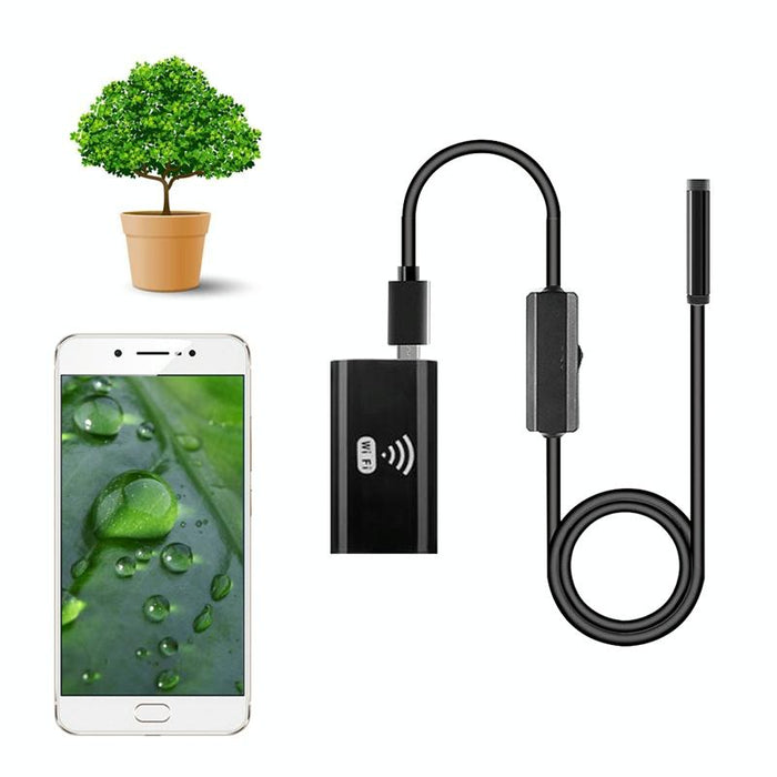 F99 Hd Mobile Phone Endoscope 8Mm Waterproof Pipe Endoscope Wifi Version Flexible Cord Length 1.5M Black