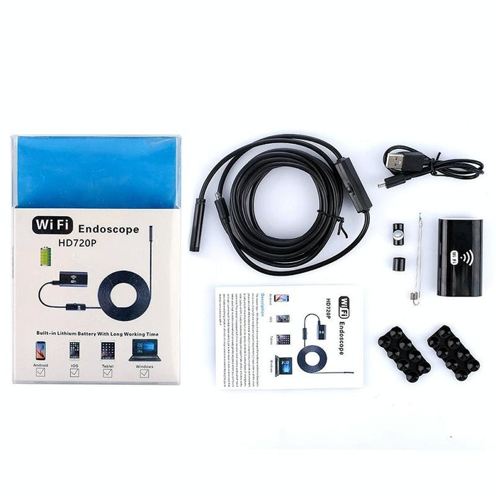 F99 Hd Mobile Phone Endoscope 8Mm Waterproof Pipe Endoscope Wifi Version Flexible Cord Length 2M Black