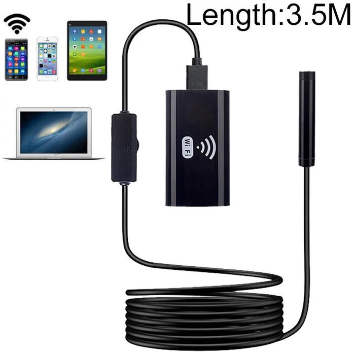 F99 Hd Mobile Phone Endoscope 8Mm Waterproof Pipe Endoscope Wifi Version Flexible Cord Length 3.5M Black