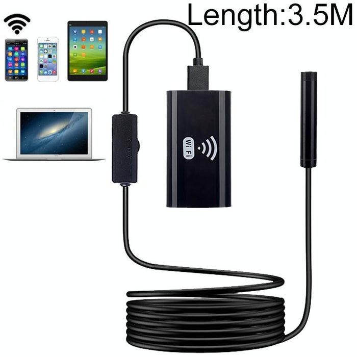 F99 Hd Mobile Phone Endoscope 8Mm Waterproof Pipe Endoscope Wifi Version Hardwire Length 3.5M Black