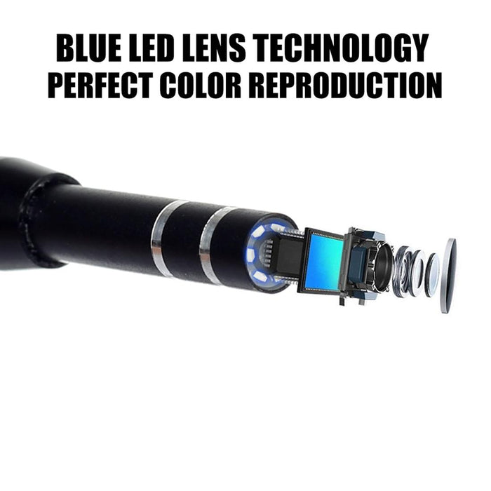 5.5Mm Home Otoscope Three-In-One Ear Endoscope 30W Hd Otoscope Visual Ear Picking Otoscope Black