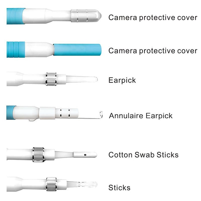 I98 1.3 Million Hd Visual Earwax Clean Tool Endoscope Borescope With 6 Leds Lens Diameter 5.5Mm