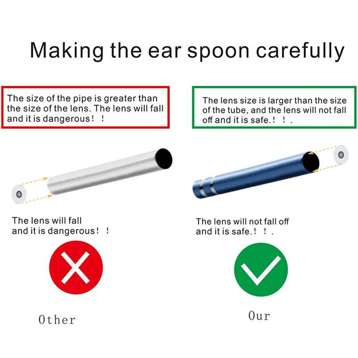 I98 1.3 Million Hd Visual Earwax Clean Tool Endoscope Borescope With 6 Leds Lens Diameter 5.5Mm