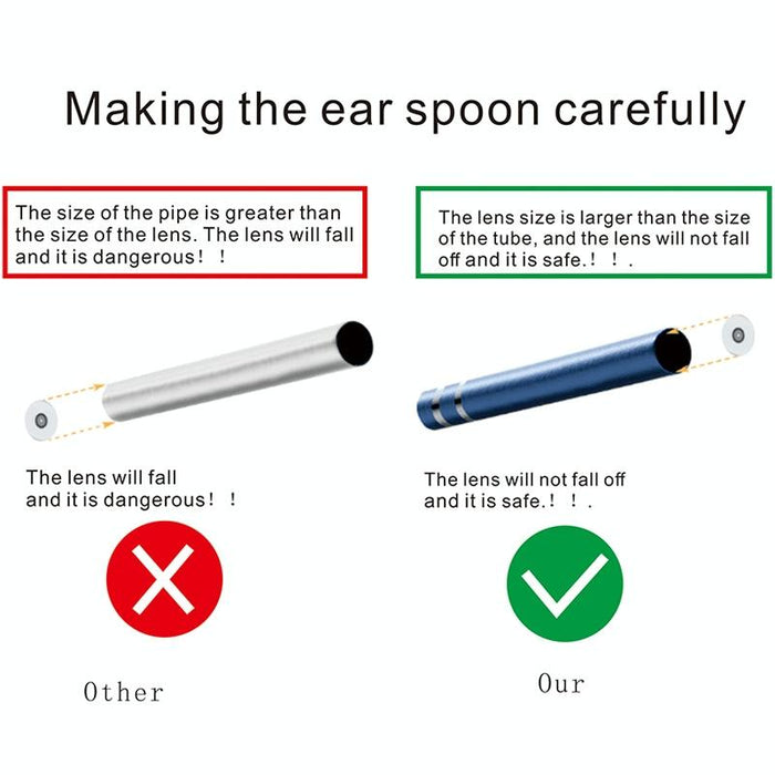 I98 1.3 Million Hd Visual Earwax Clean Tool Endoscope Borescope With 6 Leds Lens Diameter 5.5Mm