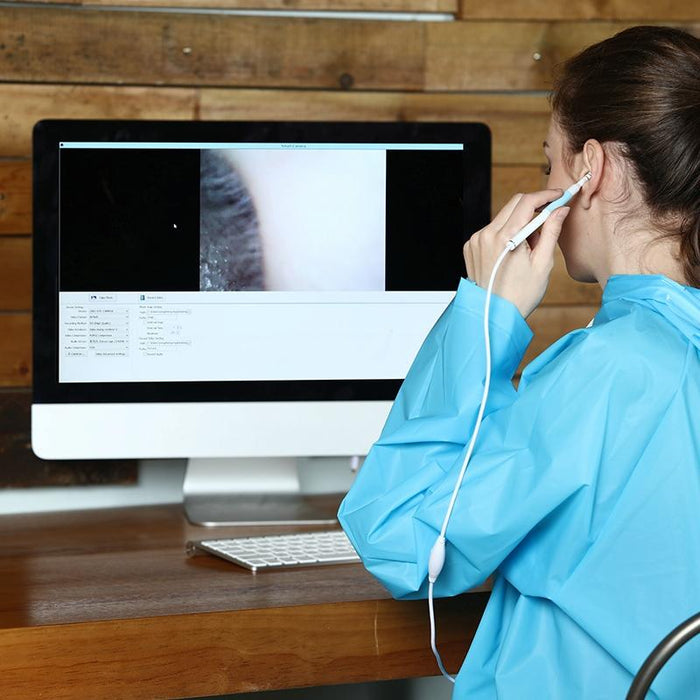 I98 1.3 Million Hd Visual Earwax Clean Tool Endoscope Borescope With 6 Leds Lens Diameter 5.5Mm