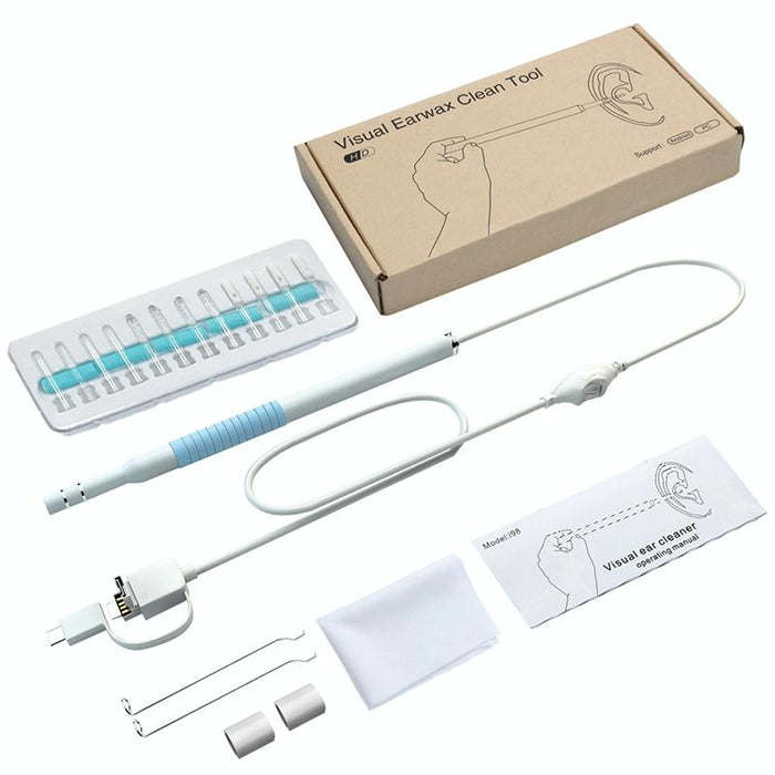 I98 1.3 Million Hd Visual Earwax Clean Tool Endoscope Borescope With 6 Leds Lens Diameter 5.5Mm